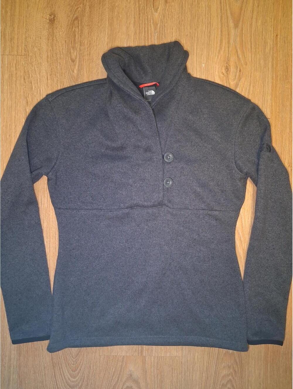 North Face Pullover Fleece Sweater Womens Medium Black